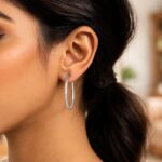 Sterling Silver Large Braid Hoop Earrings 35mm x 3mm Sterling Silver Large Braid Hoop Earrings 35mm x 3mm