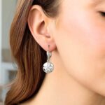 Sterling Silver Sand Dollar Dangle Earrings Sterling Silver Sand Dollar Dangle Earrings