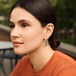 Sterling Silver Simple Medium Hoop Earrings 25mm x 4mm Sterling Silver Simple Medium Hoop Earrings 25mm x 4mm