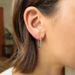 Sterling Silver Thin Hoop Earrings 25mm x 2mm