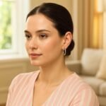 Women's Sterling Silver Classic Small Tube Hoop Earrings 20mm x 3mm