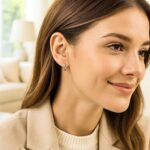 Women's Sterling Silver Tiny Hoop Earrings 10mm x 2mm