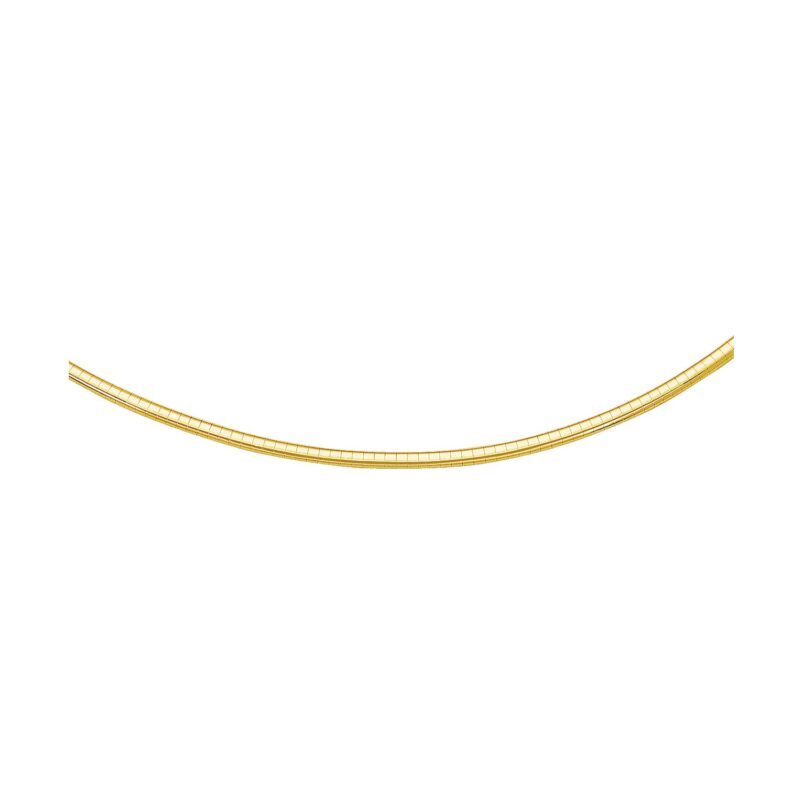 14k Yellow Gold Classic Omega Bracelet 3 mm