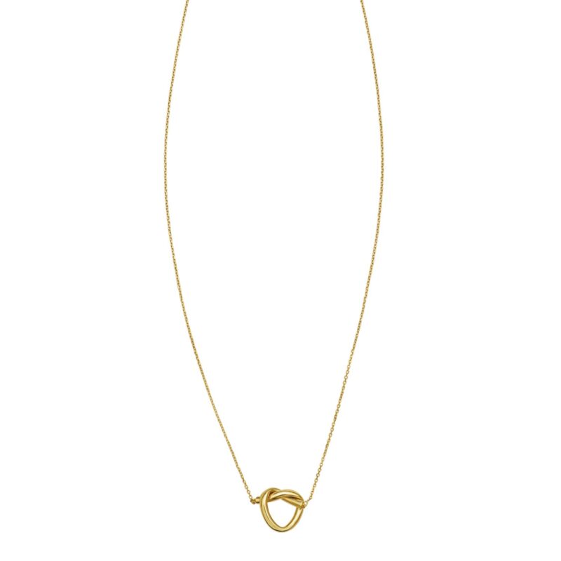 14K Yellow Gold Love Knot Necklace