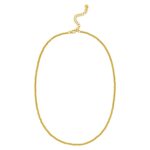 14K Yellow Gold Bead Chain Necklace Lobster Clasp 2.3 mm
