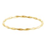 14K Yellow Gold Twisted Bangle Bracelet 4mm 14K Yellow Gold Twisted Bangle Bracelet 4mm