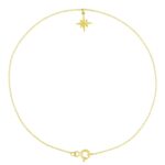 14k Gold Star Sign Anklet