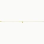14k Yellow Gold Star Anklet