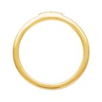 Black Enamel Diamond Stackable Ring 14K Gold