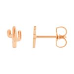 Cactus Stud Earrings 14K Rose Gold
