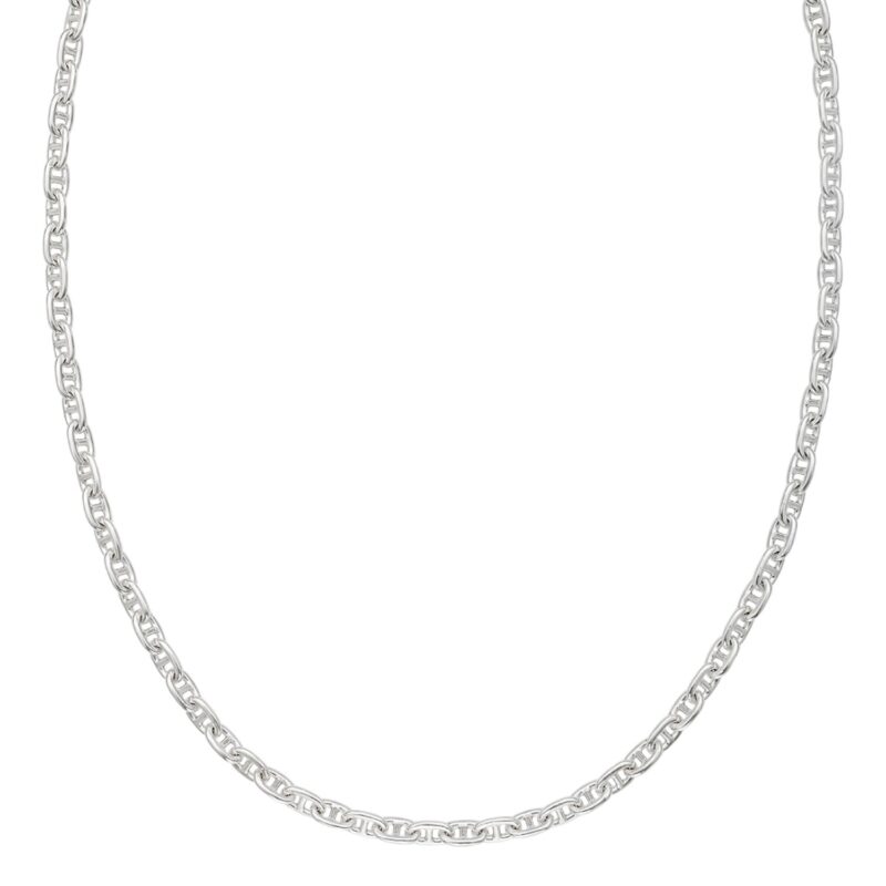 Sterling Silver Anchor Chain Necklace 5.5 mm