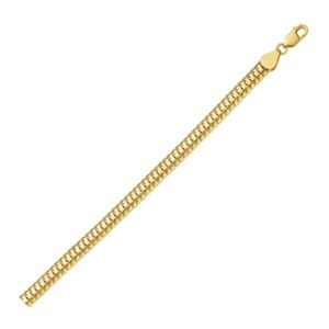 Lite Oval Snake Chain 6.5 mm 14K Yellow Gold