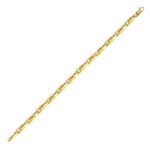 Fancy Oval Box Link Bracelet 14K Yellow Gold Fancy Oval Box Link Bracelet 14K Yellow Gold
