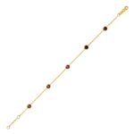 Garnet Station Bracelet 14K Yellow Gold Garnet Station Bracelet 14K Yellow Gold