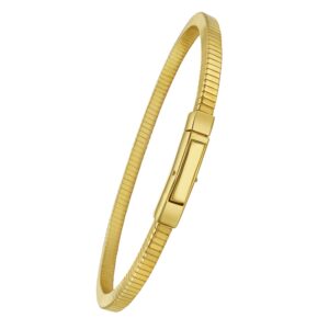Gold Plated Sterling Silver Cubogas Chain Bracelet