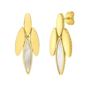 14K Yellow Gold La Grand Dame Dangling Earrings