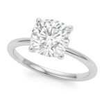 5 Carat Cushion Cut Lab Grown IGI G/VS1 Diamond Solitaire Ring in 10K White Gold 5 Carat Cushion Cut Lab Grown IGI G/VS1 Diamond Solitaire Ring in 10K White Gold