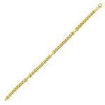 Round Box Hardware Bracelet 14K Yellow Gold