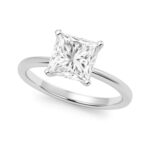 3 Carat Princess Lab Grown IGI G/VS1 Diamond Solitaire Ring in 14K White Gold 3 Carat Princess Lab Grown IGI G/VS1 Diamond Solitaire Ring in 14K White Gold