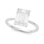 5 Carat Radiant Cut Lab Grown IGI G/VS1 Diamond Solitaire Ring in 10K White Gold 5 Carat Radiant Cut Lab Grown IGI G/VS1 Diamond Solitaire Ring in 10K White Gold
