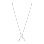 Adjustable Friendship Bracelet Chain with Disc Slide 14k White Gold