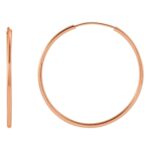 Flexible Endless Tube Hoop Earrings 14K Rose Gold Flexible Endless Tube Hoop Earrings 14K Rose Gold