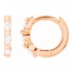 Marquise Diamond Hoop Earrings 14k Rose Gold Marquise Diamond Hoop Earrings 14k Rose Gold