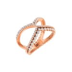 Negative Space Diamond Ring 14K Rose Gold 1/2 CTW Negative Space Diamond Ring 14K Rose Gold 1/2 CTW