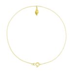 Shell Anklet 14K Yellow Gold 9 Inch