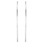 Sterling Silver Tube Hoop Earrings Large Sterling Silver Tube Hoop Earrings Large