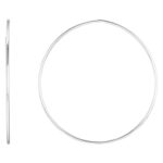 Sterling Silver Tube Hoop Earrings Large Sizes Sterling Silver Tube Hoop Earrings Large Sizes