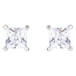 1 Carat Princess Cut Lab-Grown Diamond Stud Earrings 14K White Gold 1 Carat Princess Cut Lab-Grown Diamond Stud Earrings 14K White Gold