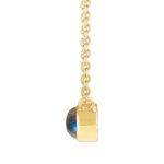 14K Gold Natural Labradorite Necklace