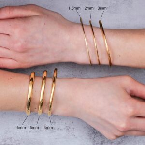 14k Gold Bangle Bracelet Size Guide