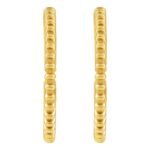 14k Gold Starburst Hoop Earrings