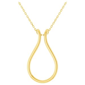 14k Yellow Gold Ring Holder Necklace