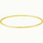 2mm Plain Bangle Bracelet 14K Yellow Gold