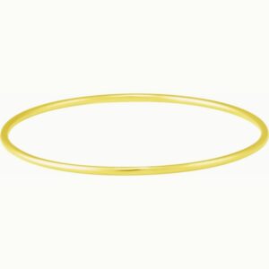 2mm Plain Bangle Bracelet 14K Yellow Gold