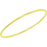 2mm Plain Bangle Bracelet 14K Yellow Gold for Women