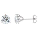 5mm Round Cut Diamond Stud Earrings in White Gold 1 Carat TW 5mm Round Cut Diamond Stud Earrings in White Gold 1 Carat TW