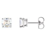 Asscher Cut Lab Grown Diamond Stud Earrings 1 2 Carat 14K White Gold Asscher Cut Lab Grown Diamond Stud Earrings 1 2 Carat 14K White Gold