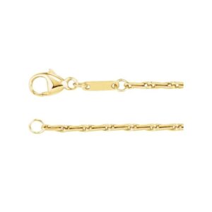 Barleycorn Chain 14K Yellow Gold 1.5 mm