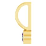 Natural Alexandrite Charm Pendant 14K Gold Bezel Set Side Natural Alexandrite Charm Pendant 14K Gold Bezel Set Side