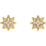 Natural Diamond North Star Stud Earrings 14K Gold Natural Diamond North Star Stud Earrings 14K Gold