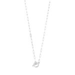 Natural Diamond Toggle Necklace 14K White Gold 16 inch Natural Diamond Toggle Necklace 14K White Gold 16 inch