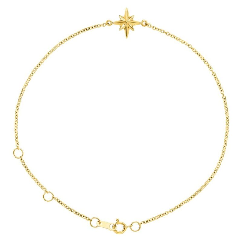 North Star Bracelet 14K Yellow Gold