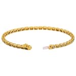 November Birthstone Citrine Tennis Bracelets 14K Gold Box Clasp November Birthstone Citrine Tennis Bracelets 14K Gold Box Clasp