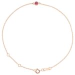 Pink Tourmaline October Birthstone Bracelet 14K Rose Gold Pink Tourmaline October Birthstone Bracelet 14K Rose Gold