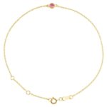 Pink Tourmaline October Birthstone Bracelet 14K Yellow Gold Pink Tourmaline October Birthstone Bracelet 14K Yellow Gold