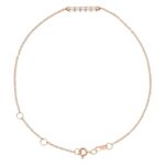 Rose-Cut Diamond Bar Bracelet 1 10 Carat 14K Rose Gold Rose-Cut Diamond Bar Bracelet 1 10 Carat 14K Rose Gold